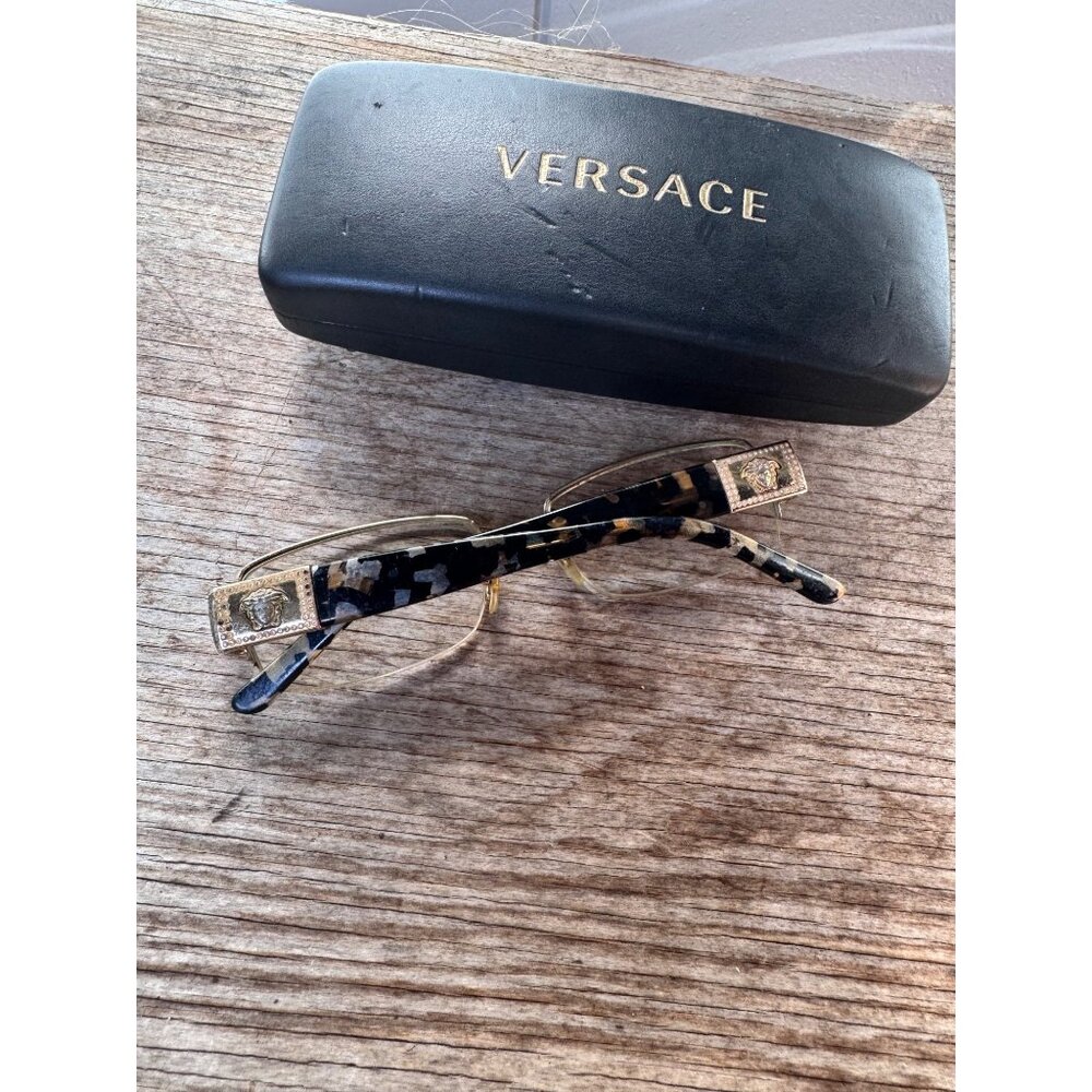 Versace Tortoise Shell Optical Glasses With Gold … - image 5